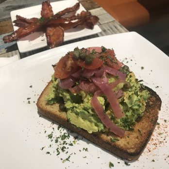 Gochas Breakfast Bar | Cascade - Avocado Toast (2) Applewood Pork Bacon Slices - Wine Bars Near Me - Atlanta, Georgia Gochas Breakfast Bar | Cascade - Avocado Toast (2) Applewood Pork Bacon Slices - Wine Bars Near Me - Atlanta, Georgia