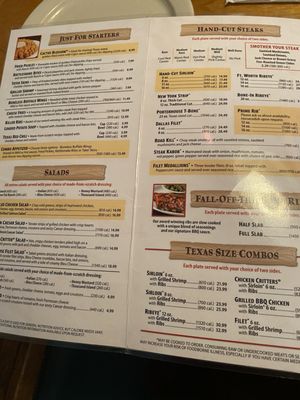 Menu photo 1 Texas Roadhouse Arvada, CO
