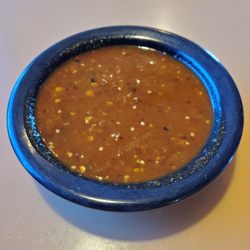 Los Amigos - Ask for this Tomatillo salsa, if you want the good stuff.