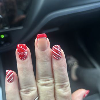 La Noir Nails and Lashes - Candy cane nails - Nail Salons Near Me - Cypress, California La Noir Nails and Lashes - Candy cane nails - Nail Salons Near Me - Cypress, California