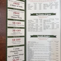 Garden Pizza & Seafood - Menu 2024