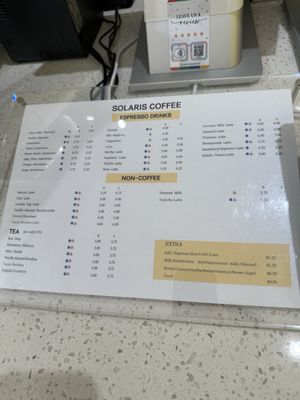 Menu photo 2 Solaris Coffee Toronto, ON Menu photo 2 Solaris Coffee Toronto, ON