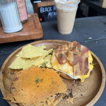 Black Raven Kitchen - Egg sandwich on an everything bagel!! - New American Near Me - Poughkeepsie , New York Black Raven Kitchen - Egg sandwich on an everything bagel!! - New American Near Me - Poughkeepsie , New York