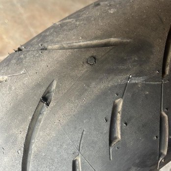 Five Six Two Motorsports - Fixed nail puncture of my rear wheel, beautiful work. - Motorcycle Repair Near Me - Long Beach, California Five Six Two Motorsports - Fixed nail puncture of my rear wheel, beautiful work. - Motorcycle Repair Near Me - Long Beach, California