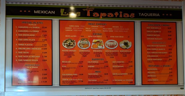 Menu photo 6 Las Tapatias Chico, CA