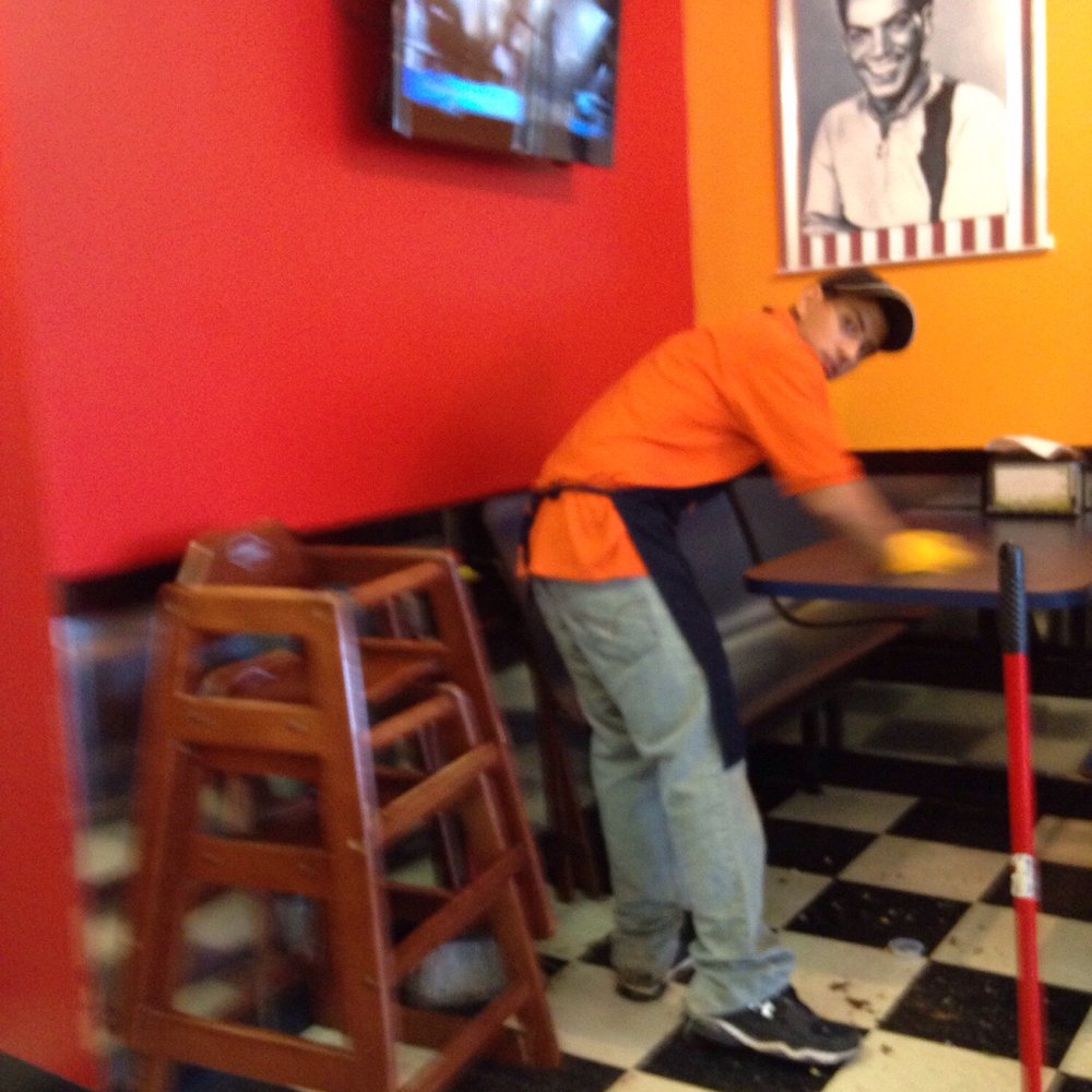 Las Meras Tortas - Playing restaurant as you can see the worker doing a great job - Mexican Near Me - Taylors, South Carolina