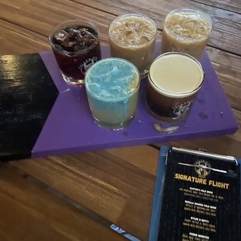 Yellow King Brews - Coffee flight - Coffee & Tea Near Me - Wallingford, Connecticut Yellow King Brews - Coffee flight - Coffee & Tea Near Me - Wallingford, Connecticut