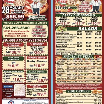 Gezziny's Homemade Pizza - Menu - Pizza Near Me - Palmdale, California Gezziny's Homemade Pizza - Menu - Pizza Near Me - Palmdale, California