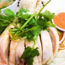 Chef Lai Noodle Cafe - $10 Hainanese Chicken Rice, clearly the best seller here, gigantic portion of chicken, and the garlic chilli's awesome!
