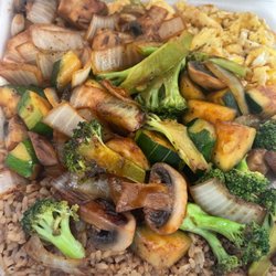 Hibachi Express - It's all rice up under H9. Steak & Shrimp with egg