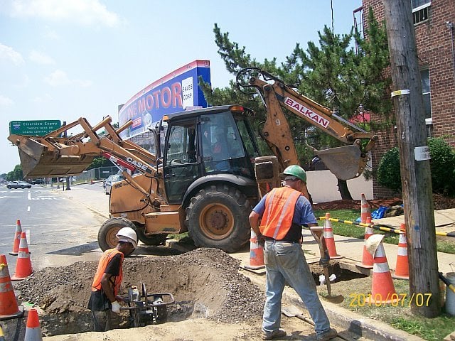 Slide of Balkan Sewer & Water Main