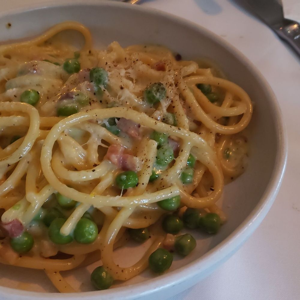 Copperhill - Buccatini Carbonara - New American Near Me - Williston Park, New York Copperhill - Buccatini Carbonara - New American Near Me - Williston Park, New York