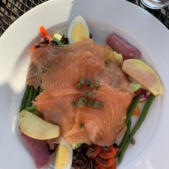 Red Hat on the River - Smoked Salmon Nicoise - Seafood Near Me - Irvington, New York Red Hat on the River - Smoked Salmon Nicoise - Seafood Near Me - Irvington, New York