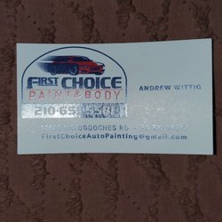Legent Orthopedic and Spine - Auto paint business card.