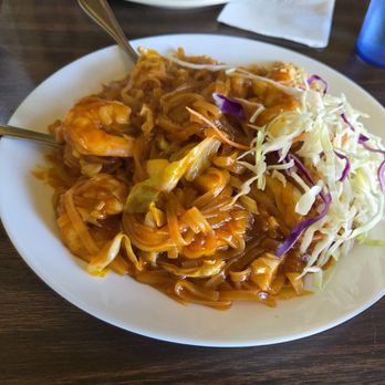 Chez Sovan - Stir-Fried Rice Noodles with Shrimp - Cambodian Near Me - San Jose, California Chez Sovan - Stir-Fried Rice Noodles with Shrimp - Cambodian Near Me - San Jose, California