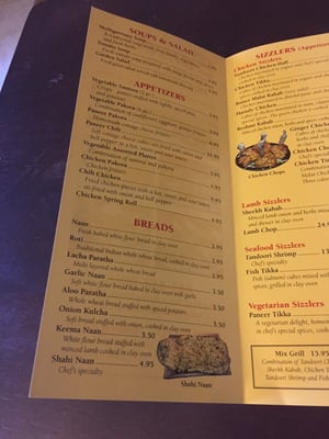 Menu photo 5 Bombay At The Beach Myrtle Beach, SC