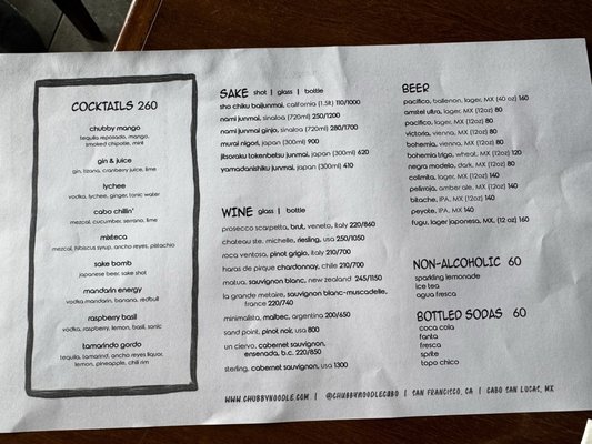 Menu photo 2 Chubby Noodle Cabo San Lucas, BCS