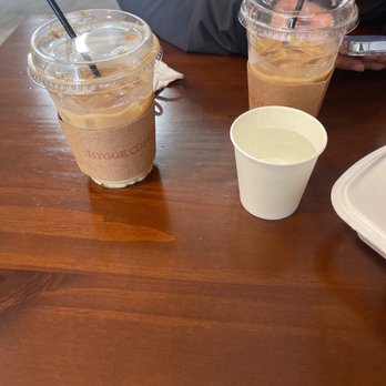Hygge Coffee - Spanish Latte & Toffee Nut Latte iced drinks. - Coffee & Tea Near Me - La Mirada, California