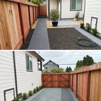 Kevin's Gardening Service - Kevin's put in the front gate, paver path next to the fence, and the small patio next to the ADU. Excellent job. - Landscaping Near Me Kevin's Gardening Service - Kevin's put in the front gate, paver path next to the fence, and the small patio next to the ADU. Excellent job. - Landscaping Near Me