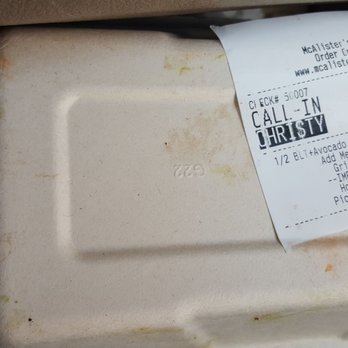 McAlister's Deli - A very nasty sandwich container... - Salad Near Me - Burleson, Texas McAlister's Deli - A very nasty sandwich container... - Salad Near Me - Burleson, Texas