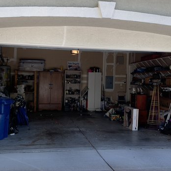 Custom Garages - Before -- so much junk I could barely get one car in (and usually tripped over things to get into the house!) - Flooring Near Me - Pacheco, California