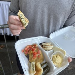 Columbia's Greek Festival - Veggie platter