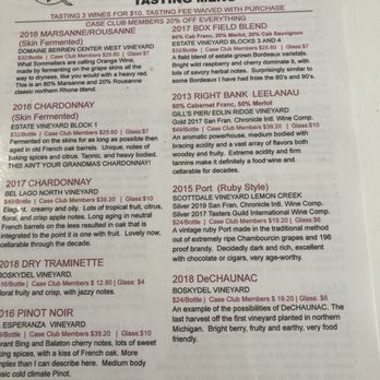 Nathaniel Rose - Menu - Wine Tasting Room Near Me - Suttons Bay, Michigan Nathaniel Rose - Menu - Wine Tasting Room Near Me - Suttons Bay, Michigan
