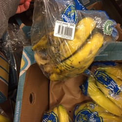 All the bananas were soggy and squished.