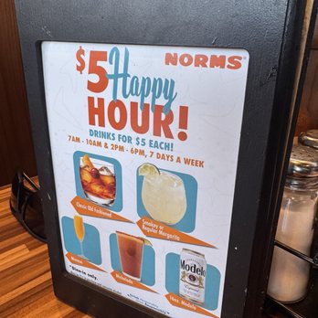 NORMS Restaurant - happy hour menu - American Near Me - Las Vegas, Nevada NORMS Restaurant - happy hour menu - American Near Me - Las Vegas, Nevada