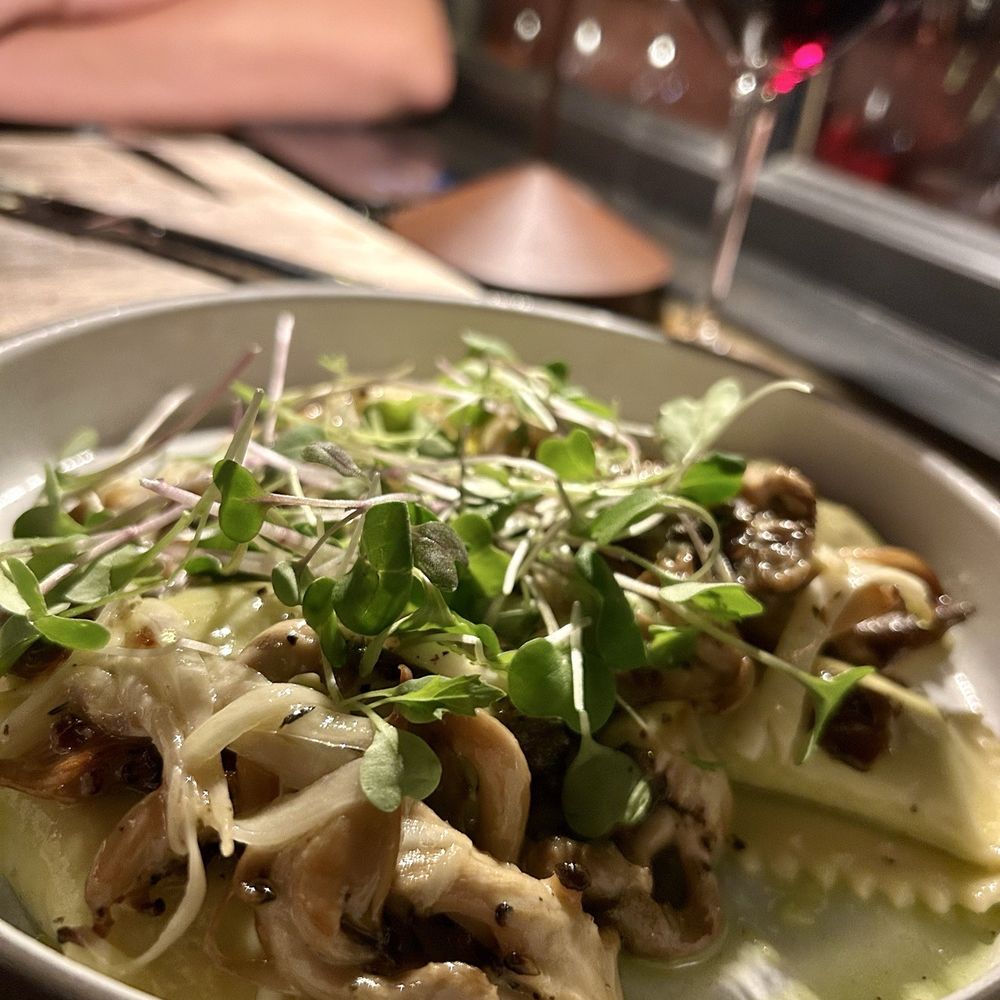 La Reprise - Agnolotti with mushrooms - Wine Bars Near Me - Burlington, Vermont La Reprise - Agnolotti with mushrooms - Wine Bars Near Me - Burlington, Vermont