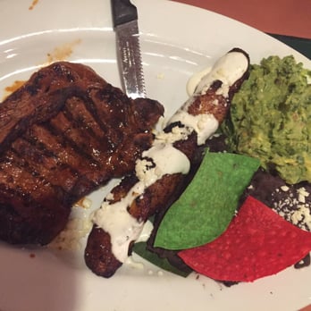 Puerto Vallarta - My hubby's steak and plantains. Plantains were the best I've ever had! - Mexican Near Me - Middletown, Connecticut