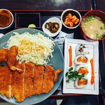 Yoko - Chicken Katsu w/Spicy Tuna Roll - Japanese Near Me - Buena Park, California Yoko - Chicken Katsu w/Spicy Tuna Roll - Japanese Near Me - Buena Park, California