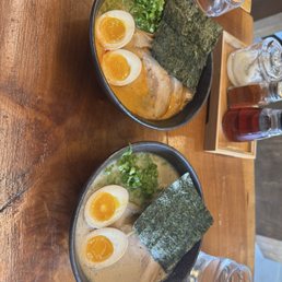 tonkotsu ramen, spicy miso ramen