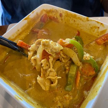 Thaicoon - Yummy yellow curry!! The service was great, fantastic flavoring but order it mild. This was ordered medium spice & it had a good kick. - Thai Near Me - Katy, Texas Thaicoon - Yummy yellow curry!! The service was great, fantastic flavoring but order it mild. This was ordered medium spice & it had a good kick. - Thai Near Me - Katy, Texas