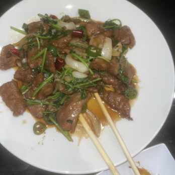 Sizzle - Dumpling & Authentic Chinese Cuisine - Beef jalapeno Beef with Rice - Ramen Near Me - Matthews, North Carolina