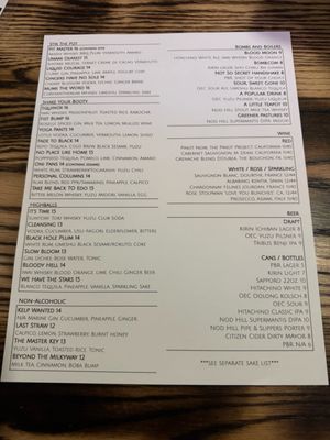 Menu photo 8 Bar Bushido Norwalk, CT Menu photo 8 Bar Bushido Norwalk, CT