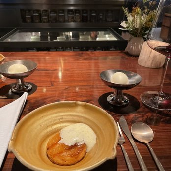Saison - Pineapple upside down cake - New American Near Me - San Francisco, California Saison - Pineapple upside down cake - New American Near Me - San Francisco, California