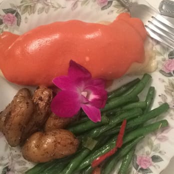 Tea With Tracy - Stuffed chicken. My mom had this and at the first bite, the look on her face..! She was in heaven. - Tea Rooms Near Me - Seymour, Connecticut