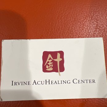 Irvine AcuHealing Center - Business card - Acupuncture Near Me - Irvine, California Irvine AcuHealing Center - Business card - Acupuncture Near Me - Irvine, California