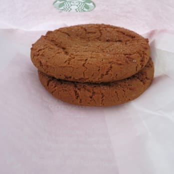 Starbucks - two cookies on a pink paper wrapper - Coffee & Tea Near Me - Surrey, British Columbia