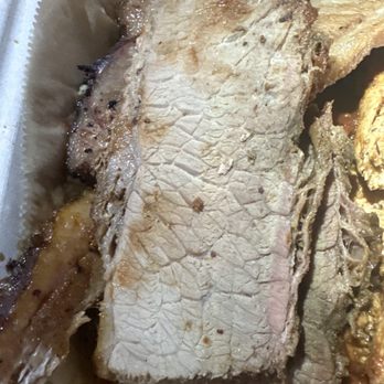 The Corner 10th's BBQ - Here's another image of the dry, tough SMOKED BRISKET - Barbeque Near Me - Long Beach, California The Corner 10th's BBQ - Here's another image of the dry, tough SMOKED BRISKET - Barbeque Near Me - Long Beach, California