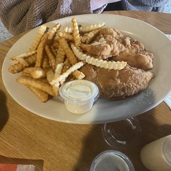 Wrigley Field Bar & Grill - The chicken finger dinner minus some fries cause some were eaten. - Bars Near Me - Fort Wayne, Indiana