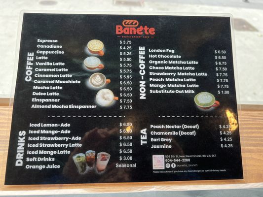 Menu photo 3 Banette New Westminster, BC
