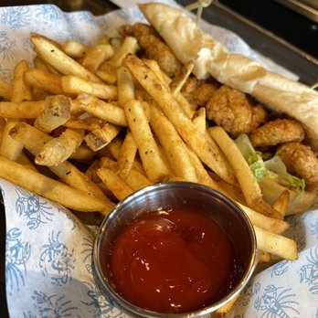 Peacemaker Lobster and Crab - Shrimp Poorboy w/Cajun Fries (try it with mustard!) - Seafood Near Me - Tulsa, Oklahoma Peacemaker Lobster and Crab - Shrimp Poorboy w/Cajun Fries (try it with mustard!) - Seafood Near Me - Tulsa, Oklahoma