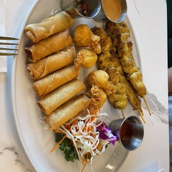 Charm Thai and Sushi - Sampler platter of appetizers - Thai Near Me - Windermere, Florida Charm Thai and Sushi - Sampler platter of appetizers - Thai Near Me - Windermere, Florida