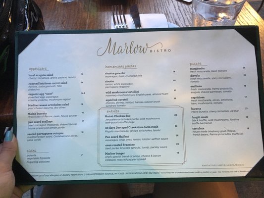 Menu photo 7 Marlow Bistro New York, NY