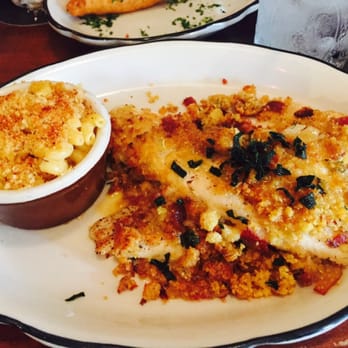Moonshine Grill - Seared Trout- I snuck a bite when Lacey wasn't looking.  Delish! - Southern Near Me - Austin, Texas