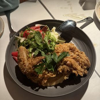 Foreign Cinema - Curry-Scented Sesame Fried Chicken ($32) - Breakfast & Brunch Near Me - San Francisco, California Foreign Cinema - Curry-Scented Sesame Fried Chicken ($32) - Breakfast & Brunch Near Me - San Francisco, California