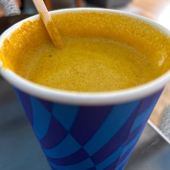 Goshen Coffee Roasters - Golden Latte w almond milk - Coffee & Tea Near Me - St. Louis, Missouri