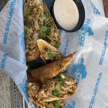 RipTydz - Smoked chicken & Gouda Egg rolls - Seafood Near Me - Myrtle Beach, South Carolina